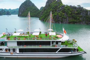 ハロン湾：ランハ湾クルーズ、トレッキング、キャットバ島（2日間）