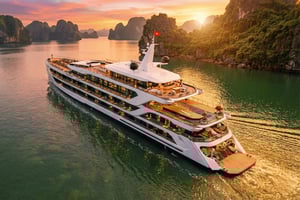 Hanoi: 2-dages 5-stjernet krydstogt i Ha Long, Lan Ha med kahyt med balkon