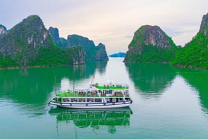 Hanói: Cruzeiro de luxo de dia inteiro na Baía de Ha Long com almoço e caiaque