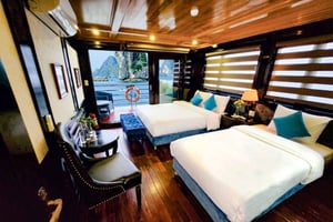 Hanoi: Halong, Lan ha bay Dragon cruise, kajaksejlads, måltider, bus