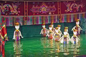 Hanoi: Billet til vanddukketeaterforestillingen Lotus