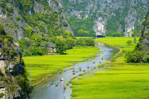 Hanoi: Ninh Binh - Halong 2 D1N tur med bus - Bungalow/hotel