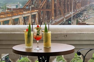 Hanoi: Togstræde, Long Bien-broen og Bun Cha Ta-tur