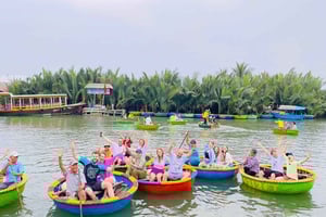 Recorrido por la antigua ciudad de Hoi An y el bosque de cocoteros de Cam Thanh