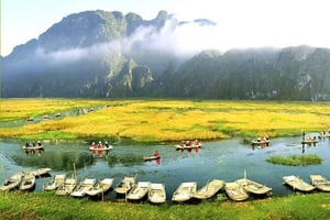 Mua grotten, Van Long natuurreservaat, Hoa Lu privé dagtrip