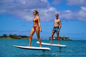 Hawaii: Gruppetime i elektrisk hydrofoil-surfing