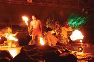 カウアイ：VIP マナーハウスディナー＆ルアウ・カラマクショー