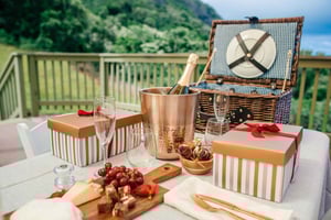 Lyxig picknick Vulkaner och vattenfall: Privat helikopter