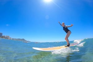 Oahu: Beginner-vriendelijke Waikiki strand surfles