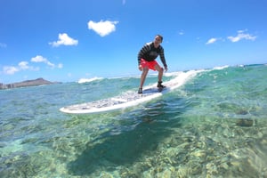 Oahu: Privat surfing-lektion på Waikiki Beach