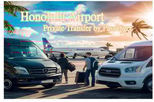 Privat transport fra Waikiki til HNL lufthavn * 1-12 passagerer*.