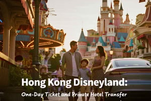Hong Kong: biglietto d'ingresso a Disneyland con trasferimento privato