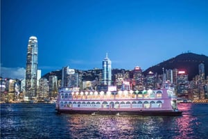 Hong Kong: Night Cruise & Buffet Dinner with Hotel Pickup
