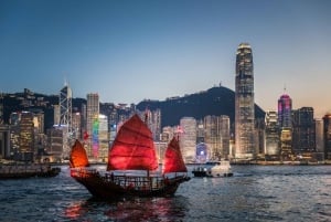 Hong Kong: Dukling, passeio de barco antigo em Victoria Harbour