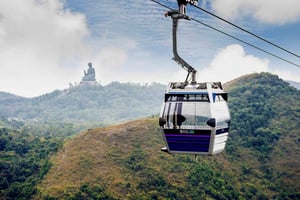 Hong Kong: ticket de entrada sin colas al teleférico privado de Ngong Ping