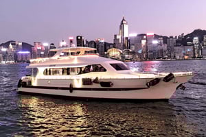 Hongkong: Victoria Harbour Abendrundfahrt mit Getränken