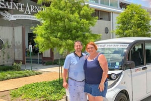 Houston : visite de 2 heures des brasseries du centre-ville en voiturette électrique