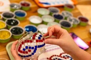 Turkish Mosaic Lamp Workshop in the Houston Area