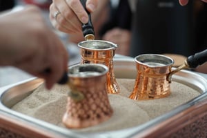 Istanbul: Turkish Coffee Brewing Class on Sand + Gift Set