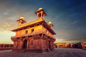 Agra til/fra Jaipur med guidet tur til Fatehpur Sikri og Abhaneri