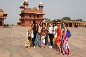 Depuis Jaipur : Lever de soleil sur le Taj Mahal et Fort d'Agra avec Fatehpur Sikri