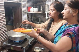 Jaipur: Matlagningskurs med en lokal familj