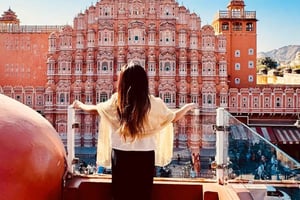 Jaipur: heldags sightseeingtur med bil og guide