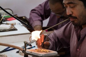 Jaipur: jalokivi- ja artefaktikierros noudolla ja paluulla