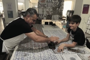 Jaipur: lokal verkstedomvisning (håndblokkutskrift)