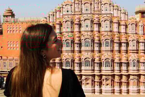 Jaipur: Yksityinen kokopäiväretki vaaleanpunaiseen perinnekaupunkiin.