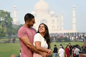 Visite guidée coupe-file du Taj Mahal et du Fort d'Agra
