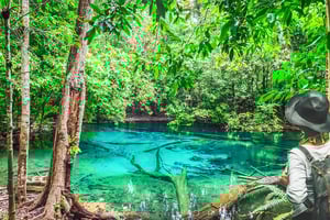 Krabi: Tiger Cave Temple, Emerald Pool and Hot Springs Tour