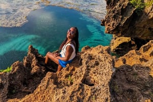 Diani: crociera al tramonto tra le mangrovie del fiume Kongo e piscina a forma di mappa dell'Africa