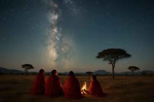 Dolina Riftu: obserwacja gwiazd z teleskopem z Masajami