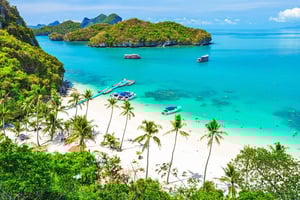 Tour di un giorno del parco marino di Angthong in Big Boat Economy