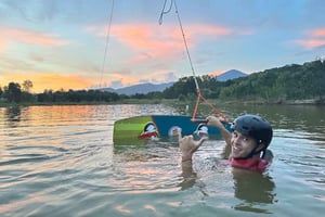 Koh Phangan: Lektion i wakeboarding for begyndere