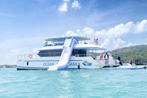 Koh Samui: Koh Tan y Koh Madsum Tour de medio día en catamarán