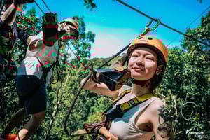 Samui Zipline FLY & Fun Tree Bridge Jungle Cafe & Waterfall