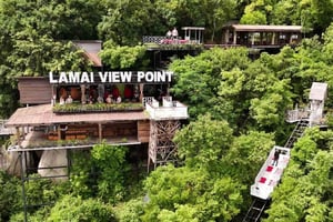 Koh Samui: Experiencia de tirolina en el mirador de Lamai