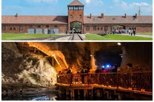Z Krakowa: Auschwitz i Kopalnia Soli w Wieliczce - wycieczka 1-dniowa
