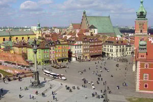 De Cracóvia: excursão diurna aos destaques de Varsóvia de Van