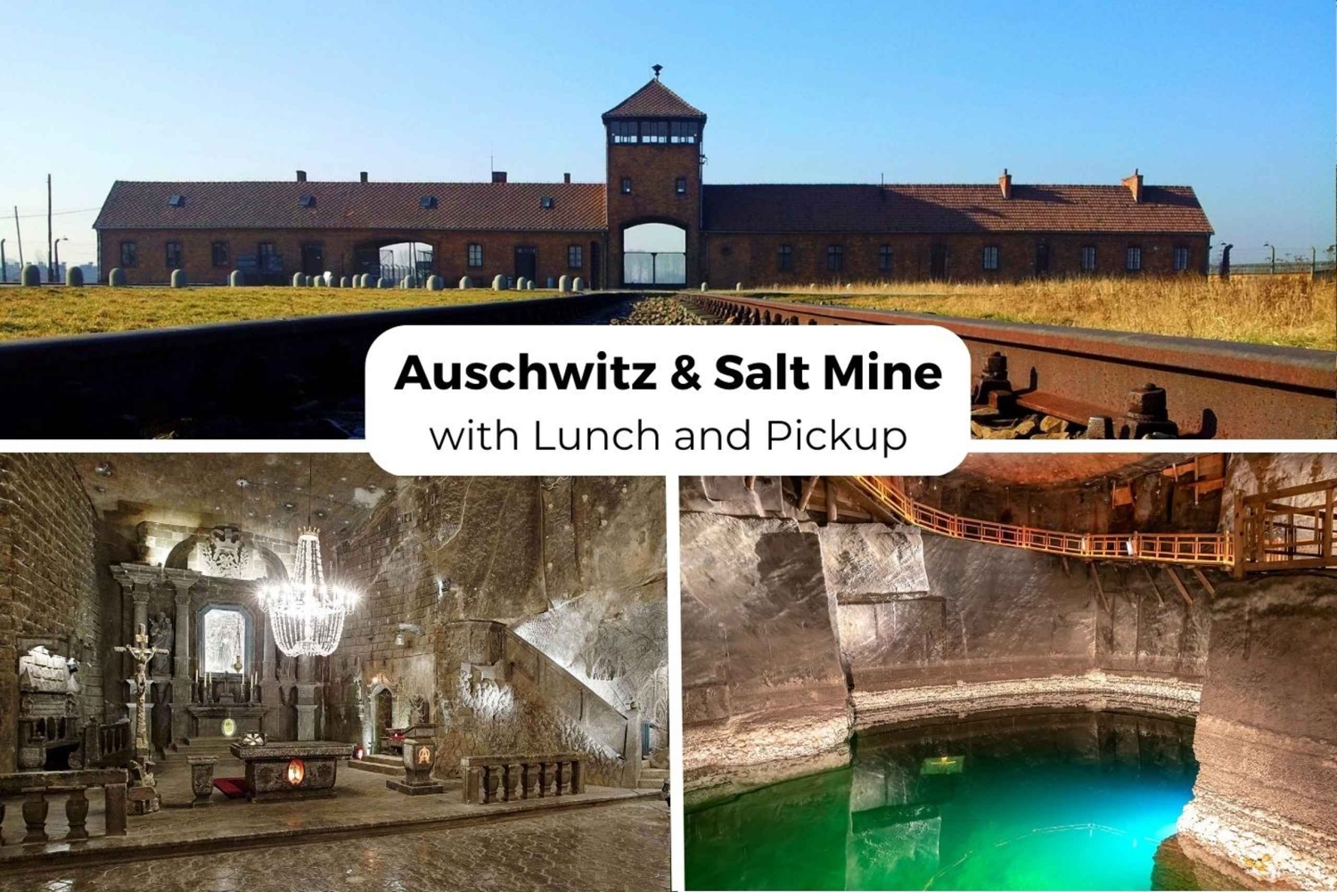 Cracóvia: Auschwitz-Birkenau e Mina de Sal de Wieliczka com almoço