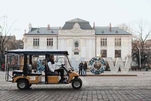 Kraków: Stadsvandring med sightseeing med golfbil