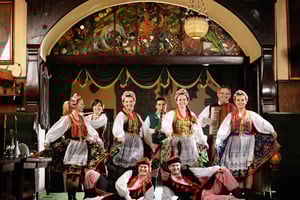 Krakow: Folkeshow og 3-retters middag på Jama Michalika Café