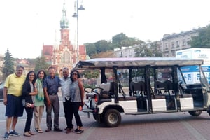 Cracóvia: tour guiado na cidade em buggy com serviço de busca no hotel