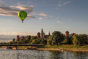 Cracovia: Vuelo en Globo con Champán