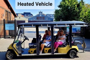 Kraków: wycieczka z przewodnikiem po Dzielnicy Żydowskiej elektrycznym wózkiem golfowym