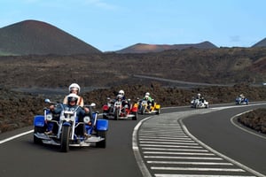 Lanzarote: tour in triciclo a tre ruote per tre persone
