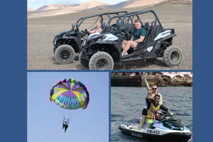 PACK TRIO Aventure en buggy, jet ski et parachute ascensionnel