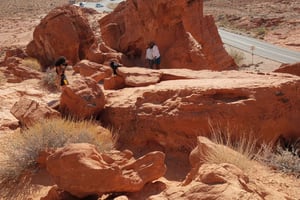 Vanuit Las Vegas: Valley of Fire tour met kleine groepen